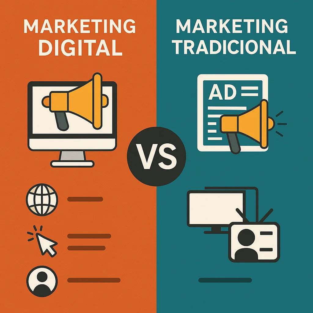Diferencias entre: marketing digital versus marketing tradicional