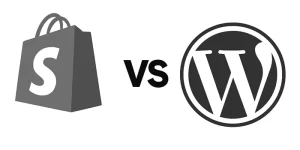 Comparativa visual entre WooCommerce y Shopify para tiendas online en Puerto Montt.